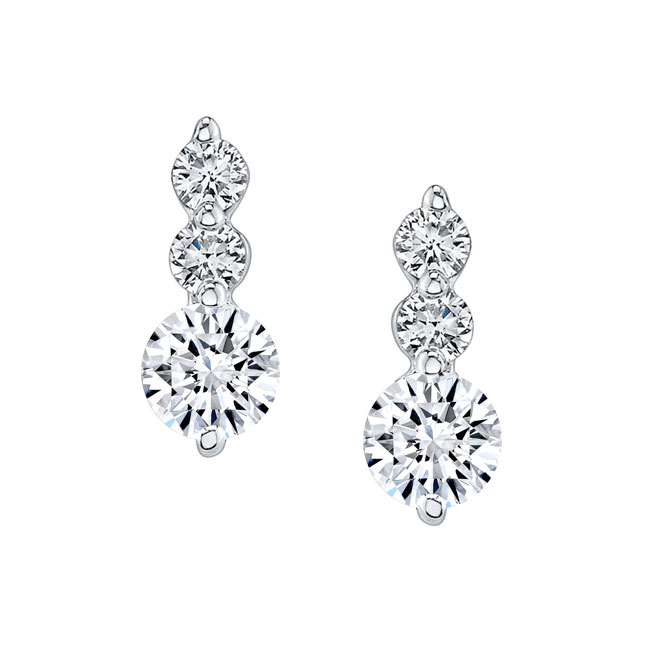 Lab Diamond Earrings Lab Diamond Earrings