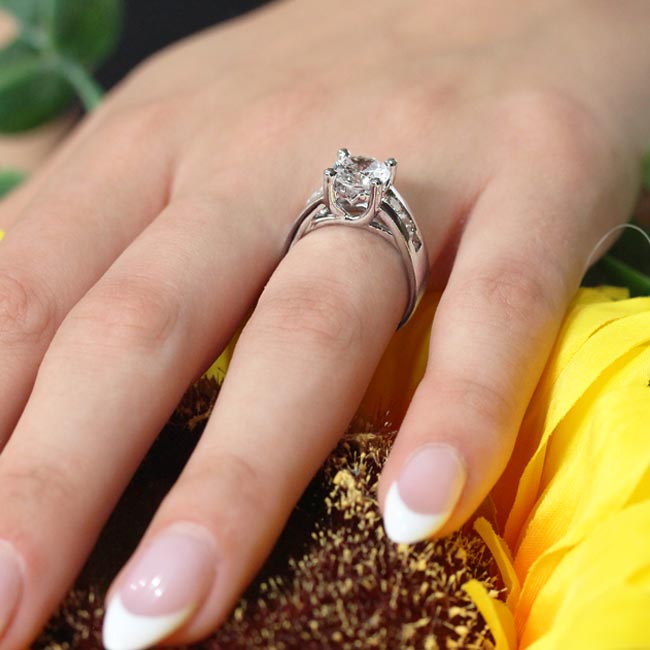 2 Ct Round Lab Grown Diamond Ring Image 4