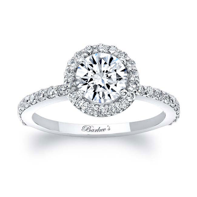 Moissanite Halo Ring