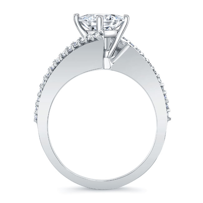 Princess Cut Bypass Ring Image 2