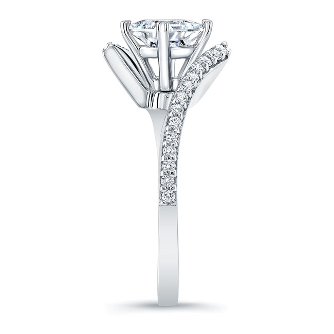 Princess Cut Bypass Ring Image 3