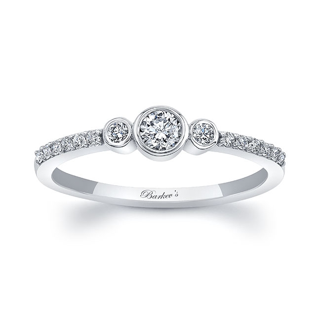Mia Three Stone Diamond Promise Ring Mia Three Stone Diamond Promise Ring
