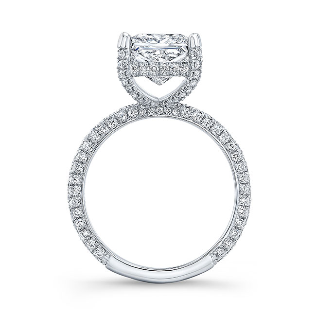 Hidden Halo Lab Grown Diamond Engagement Ring Image 2