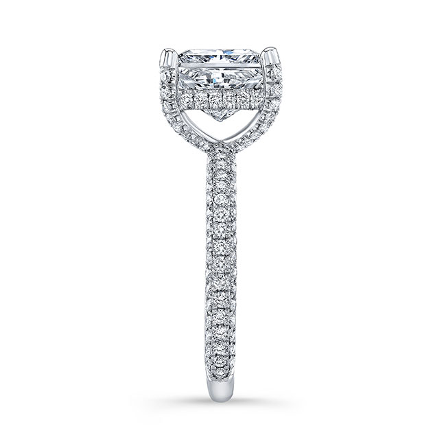 Hidden Halo Lab Grown Diamond Engagement Ring Image 3