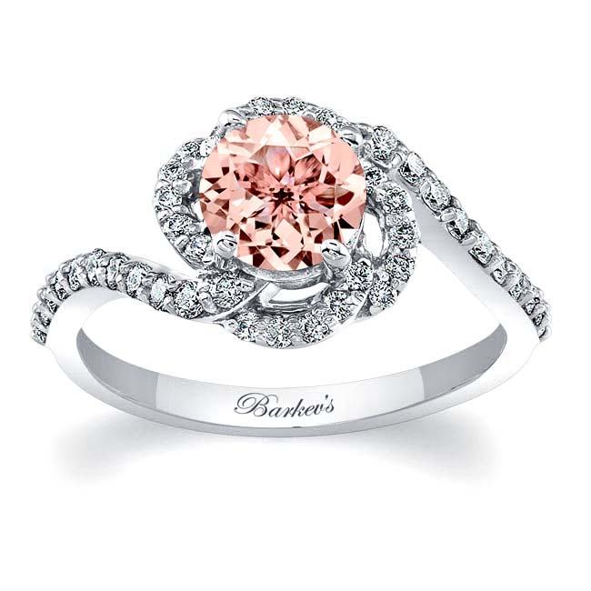 Thin Band Morganite Engagement Ring Thin Band Morganite Engagement Ring
