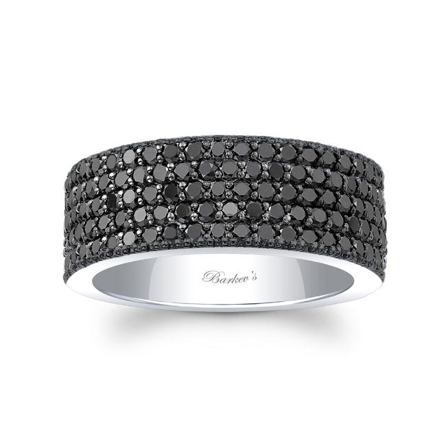 5 Row Black Diamond Band 5 Row Black Diamond Band