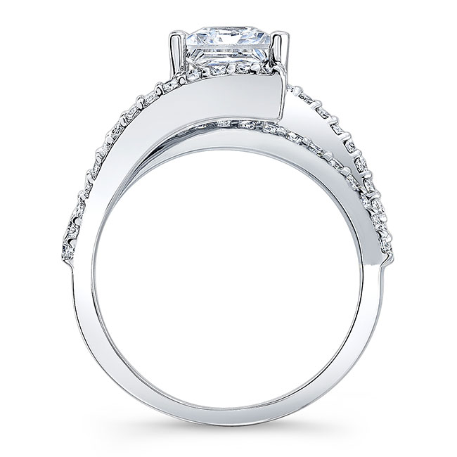 Split Shank Princess Cut Engagement Ring Image 2