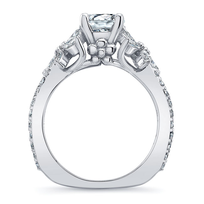 Moissanite Flower Ring Image 2