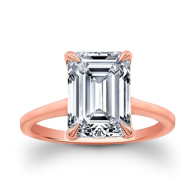 2 Carat Emerald Cut Moissanite Engagement Ring 2 Carat Emerald Cut Moissanite Engagement Ring