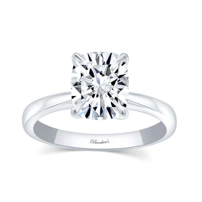 3 Carat Elongated Cushion Lab Grown Diamond Solitaire Ring