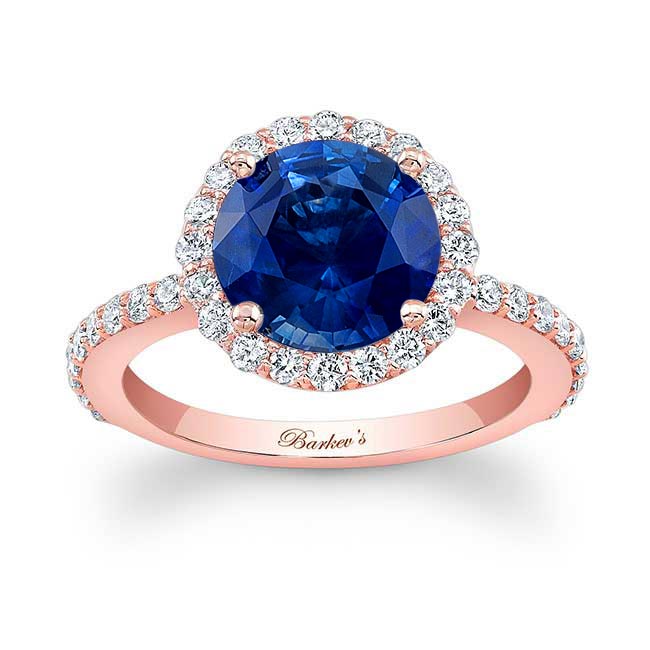 2 Carat Halo Sapphire and diamond Engagement Ring 2 Carat Halo Sapphire and diamond Engagement Ring