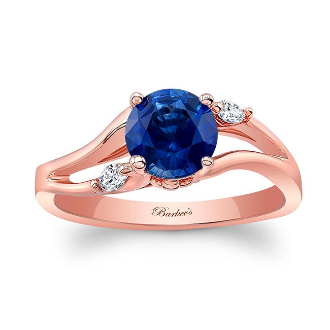 V Shaped Blue Sapphire And Diamond Ring V Shaped Blue Sapphire And Diamond Ring