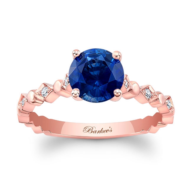 Art Deco Blue Sapphire And Diamond Engagement Ring Art Deco Blue Sapphire And Diamond Engagement Ring
