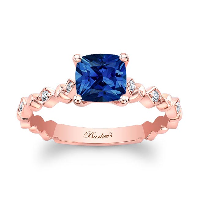 Art Deco Cushion Sapphire Ring Art Deco Cushion Sapphire Ring